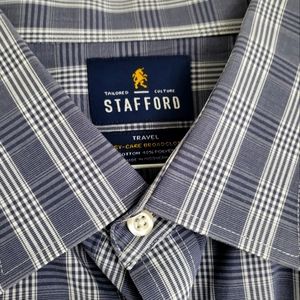 17.5 Stafford Travel Shirt Arm Length 36-37